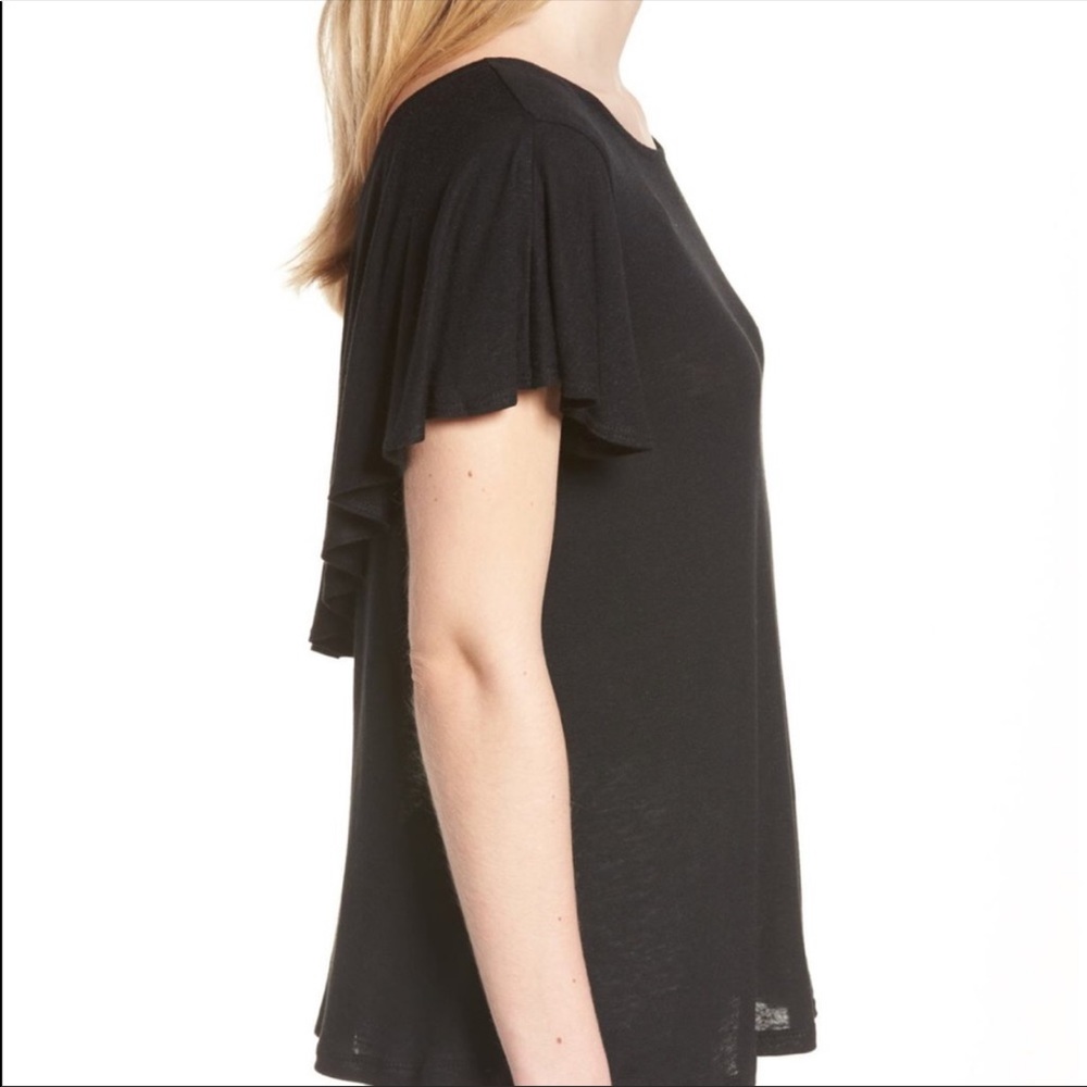 Bobeau Reversible Ruffle Top - Picture 3 of 6